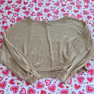 Amazon Women's Tan Crew Neck Sweater